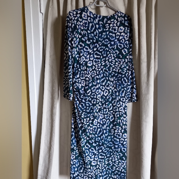 Anne Klein Leopard Wrap Dress size 16 - Picture 2 of 7